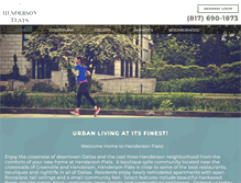Tablet Screenshot of hendersonflats.com